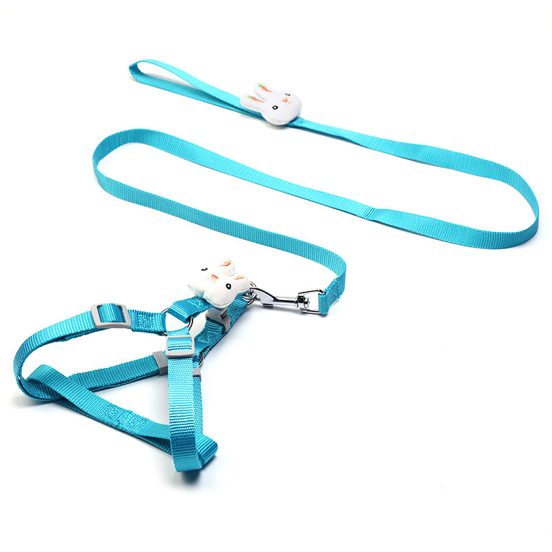 Cuerda de perro mascota correa de hombro ajustable correa de pecho de perro pequeño y mediano perro de dibujos animados anti-rotura chaleco cuerda de tracción
