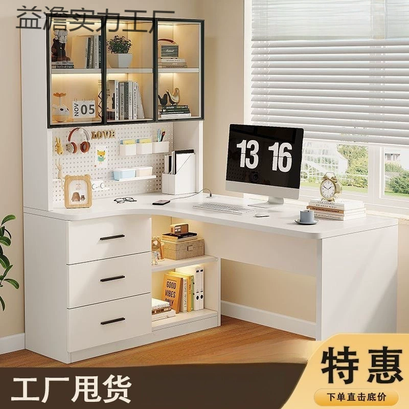 Набор для учебы: современный простой письменный стол, напольная книжная полка для дома и спальни, комбинированный шкаф-мебель, книжный шкаф.