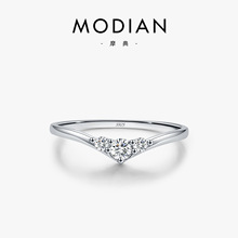 MODIANĦ��Īɣ�s925�y�׺ν�ָ�̄�С��������^�B���W�ָ�hŮ