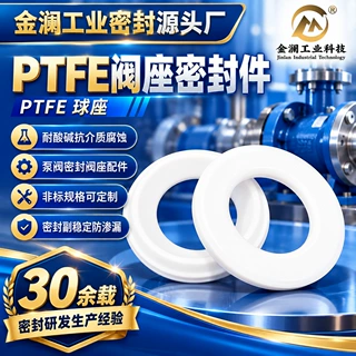 PTFE四氟球座阀座 耐腐蚀耐磨密封件 隔膜泵计量泵配件厂家定制
