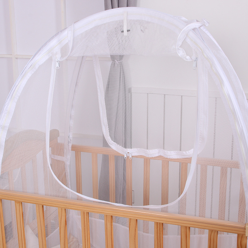 厂家定制蚊帐免安装加密婴儿蚊帐可折叠免安装儿童婴儿蒙古包蚊帐