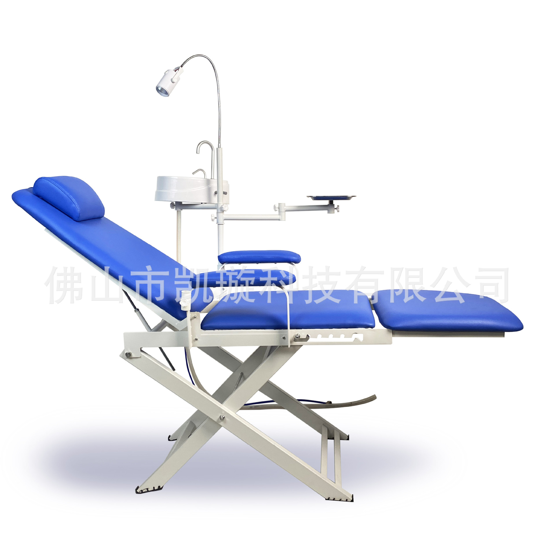 Silla plegable portátil dental Silla ligera Silla dental simple Turbina portátil ligera y fácil de transportar con luz con escupidera image 5
