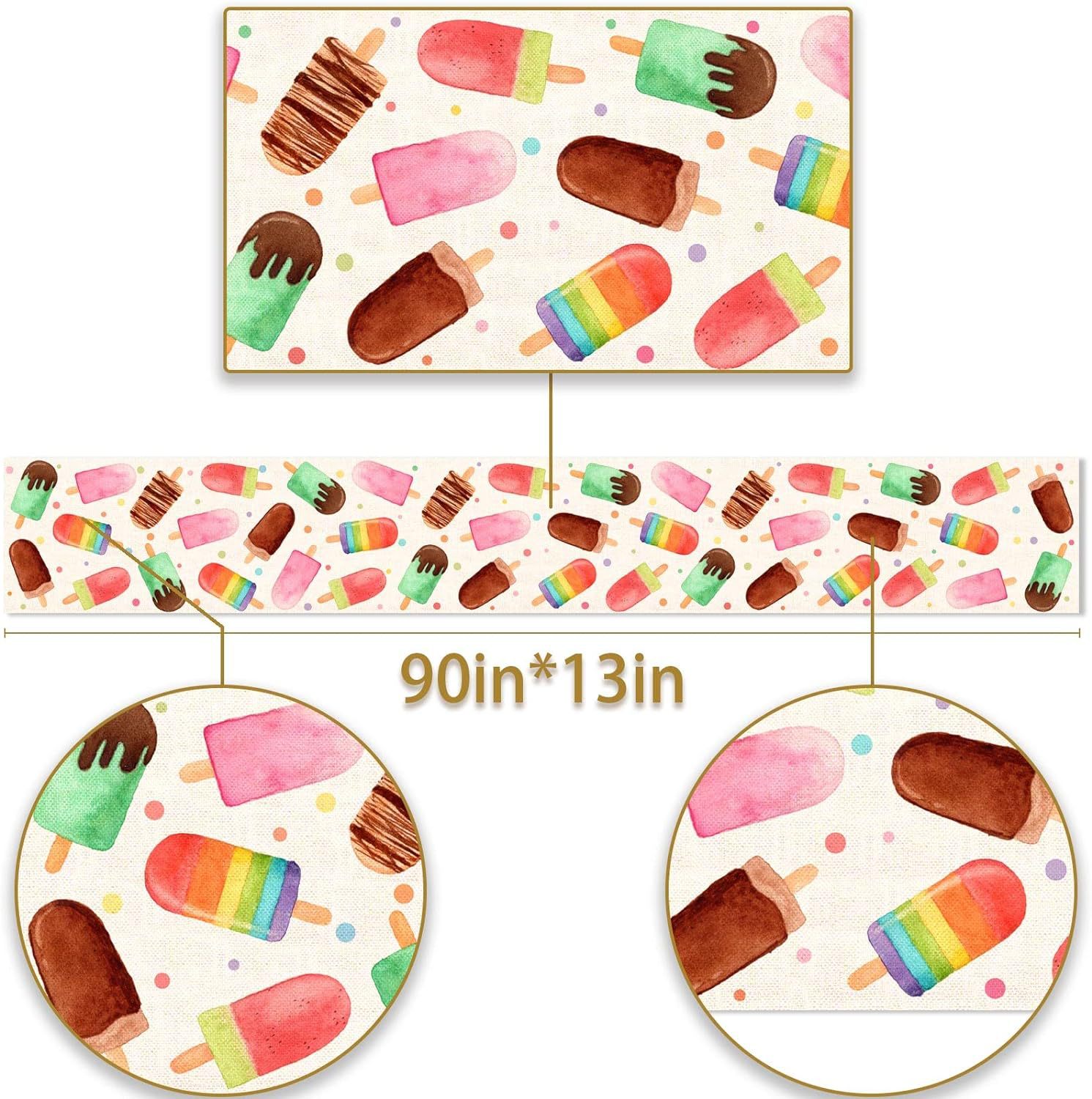 90g Weight Tablecloths Home Textiles & Decor Type Linen Material Letter, Fruit, Flower Pattern Simple Style Style Simple Style Letter Fruit Flower Linen Tablecloths 31