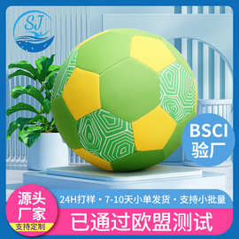 厂家新品儿童沙滩足球充气球亲子运动玩具球潜水料SBR充气沙滩球