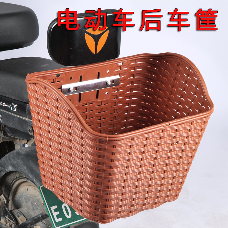 Electric Vehicle Rear Basket, Electric Motorcycle Rear Trunk Hanging Basket, Backpack Rear Basket, Enlarged Basket, Vegetable Basket