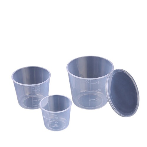 Wholesale Fishing Bait Measuring Cup with Scale and Lid, 3-Piece Set: Plastic Bait Cups for Mixing Baits