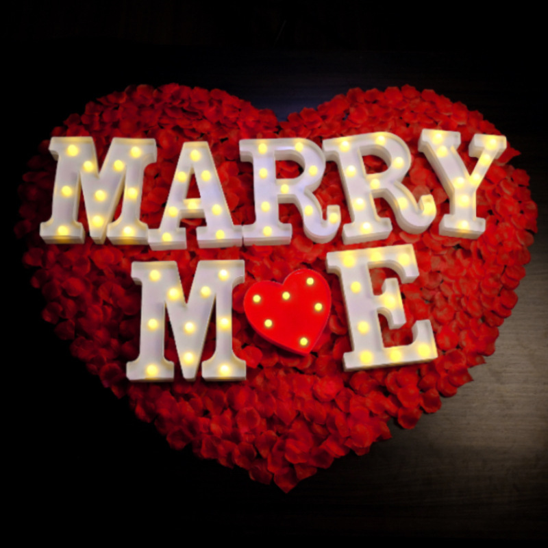 Proposal Confession Arrangement Props Decorative Lights English Number Letter Lights Romantic Surprise Atmosphere Lights Happy Birthday Lights Proposal Confession Arrangement Props Decorative Lights English Number Letter Lights Romantic Surprise Atmosphere Lights Happy Birthday Lights