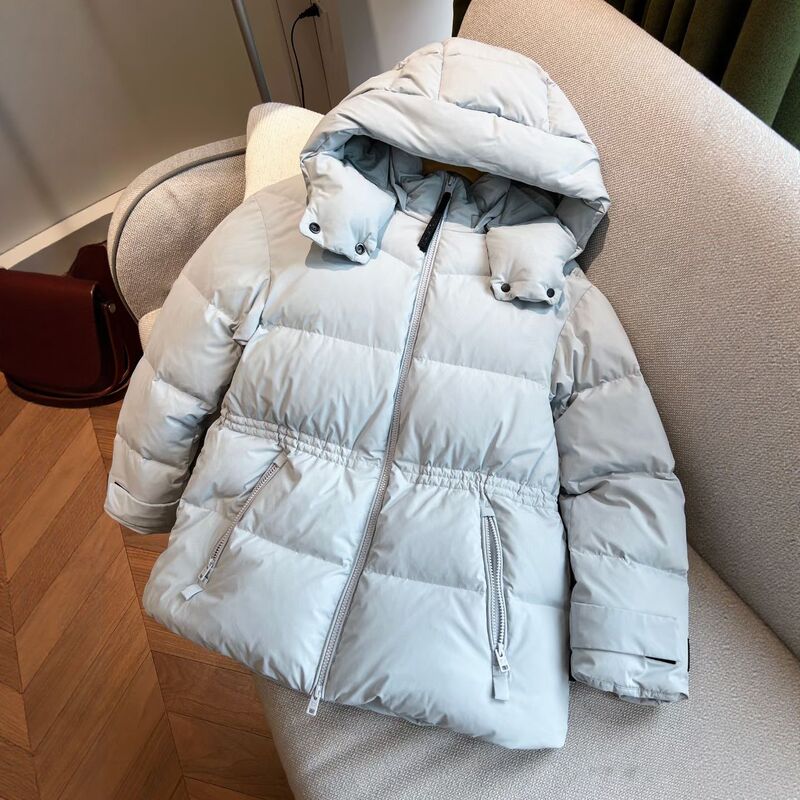 Stretch Nylon Spun Water-Repellent Detachable Hood Collar Fleece Jacket H36056