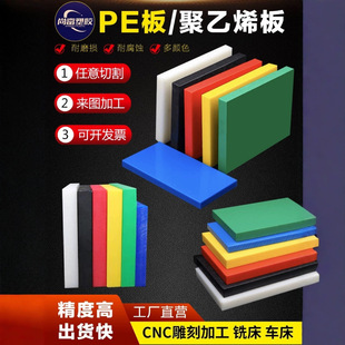 Anti-Static High-Density Polyethylene Plastic Sheet Hdpe Hard Board Multi-Color Wear-Resistant Black Flame Retardant Pe Board Processing