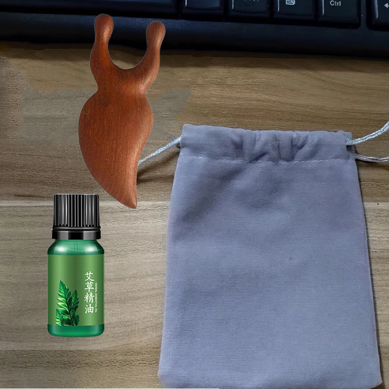 Entrega de una sola pieza peine de masaje de sándalo dorado peine de masaje de cabeza Meridiana peine de sándalo de cinco dientes al por mayor suministro directo de fábrica