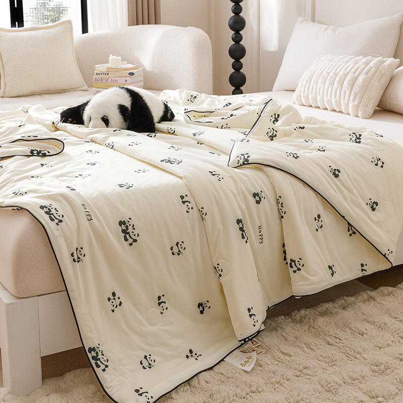 A類母子級大豆繊維ニット綿夏涼しさは夏の子供の薄い布団家庭用エアコンを洗うことができる