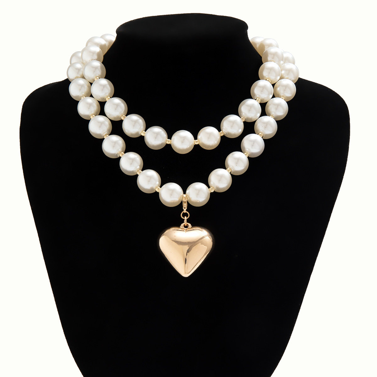 77g Weight Jewelry Set Classification 1 Piece, 1 Pair Quantity Banquet, Tea Party Occasion CCB Material Heart Shape Pattern Women's Gender Plating Design Simple Style Style Simple Style Heart Shape CCB Plating Women's Jewelry Set 15