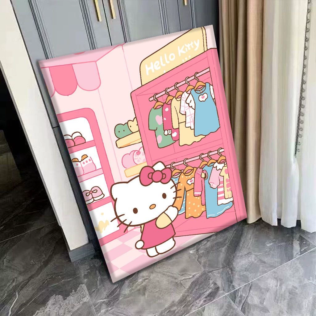 Стиль инса niche Санрио цифровая масляная живопись diy горизонтальная версия вертикальная версия домашние аксессуары ручная декоративная живопись