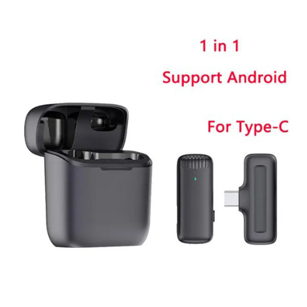 Clip de collar inalámbrico micrófono uno para dos teléfono móvil al aire libre micrófono vivo Bluetooth grabación radio reducción de ruido mini image 10