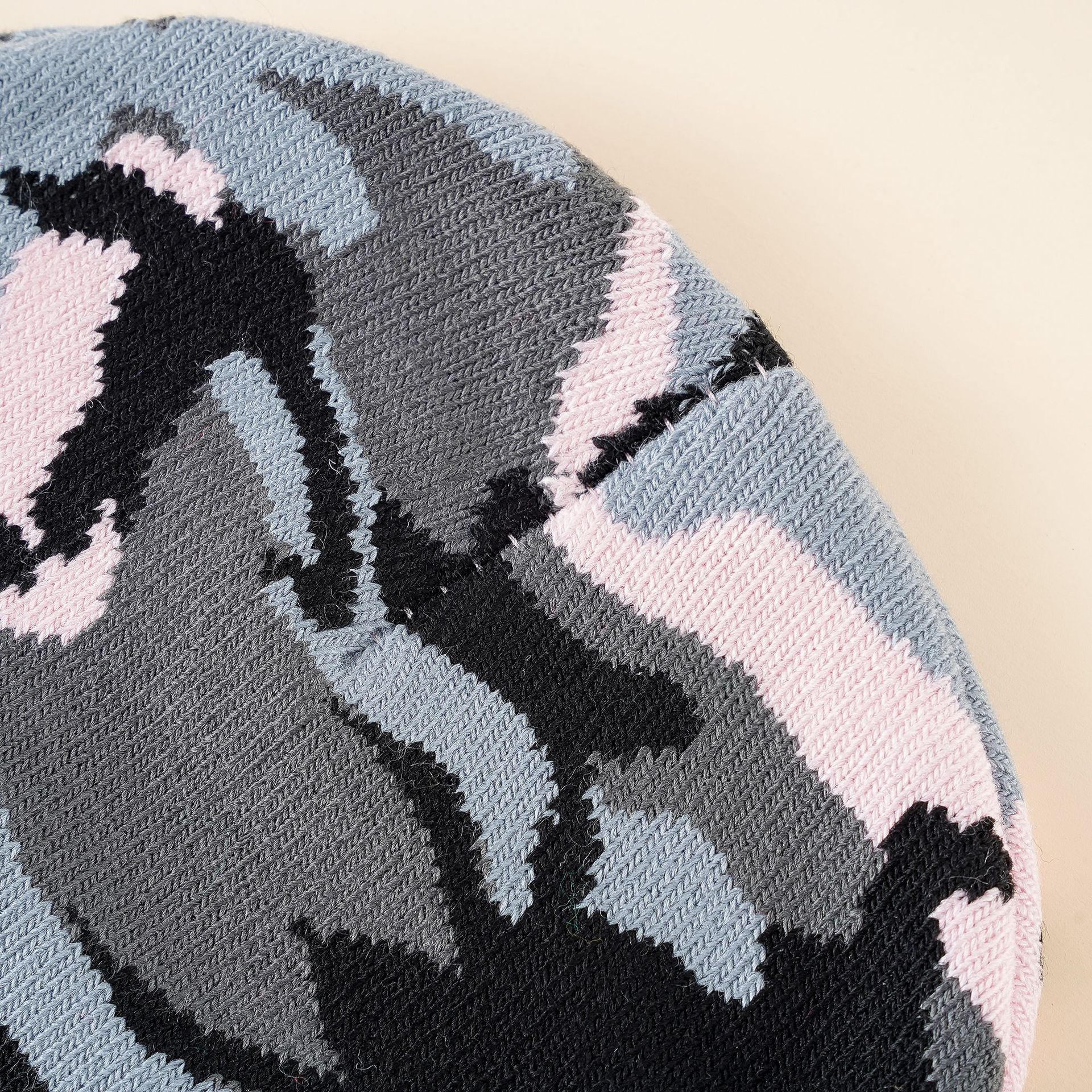 Harajuku estilo japonés calle inconformista europeo y americano leopardo impresión lana sombrero femenino otoño e invierno cálido grueso de punto frío sombrero Masculino