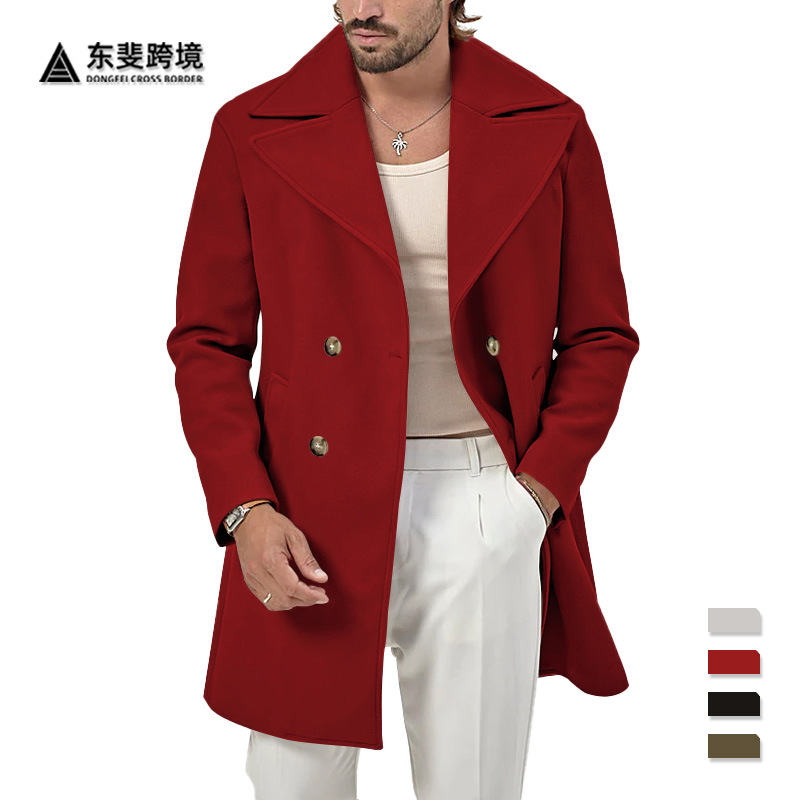 Estación independiente transfronteriza de ropa de hombre 2026 primavera y otoño chaqueta de hombre largo comercio exterior chaqueta de hombre casual Amazon