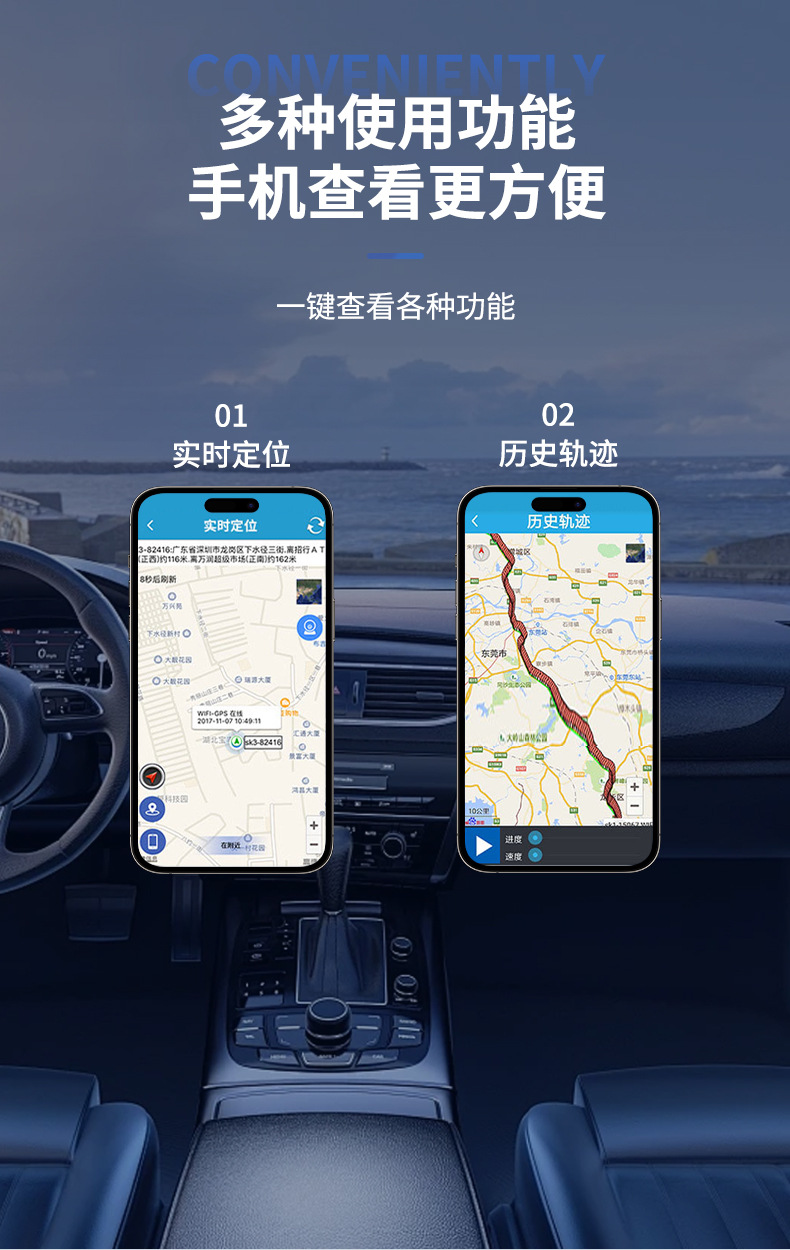Cross-Border Wholesale Vehicle-Mounted Satellite Gps Tracker, Anti-Lost for Cars, 4g, No Installation Required, Strong Magnetic Gps, Supports Development Plans