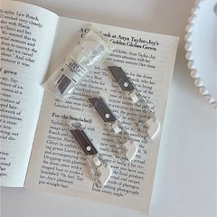 透明美工刀シンプル高級オフィス裁断紙刀ミニ携帯開梱刀はナイフのデスクトップ文房具を収納できます。