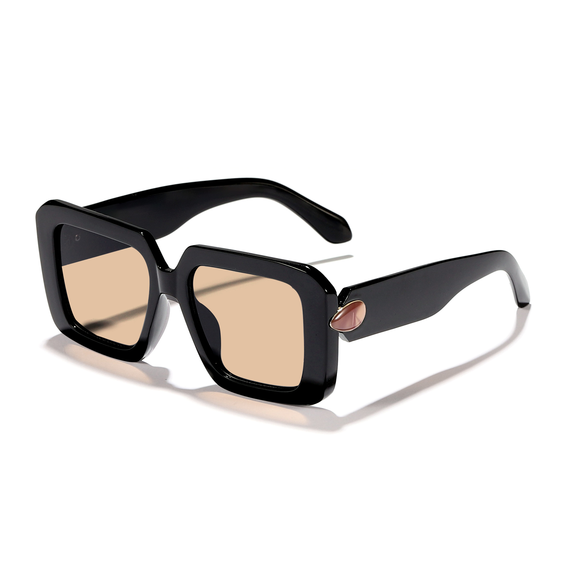 Nuevas gafas de sol anti-ultravioleta transfronterizas de estilo retro con marco callejero para hombres y mujeres, gafas de sol de pasarela de moda de lujo ligero europeo y americano
