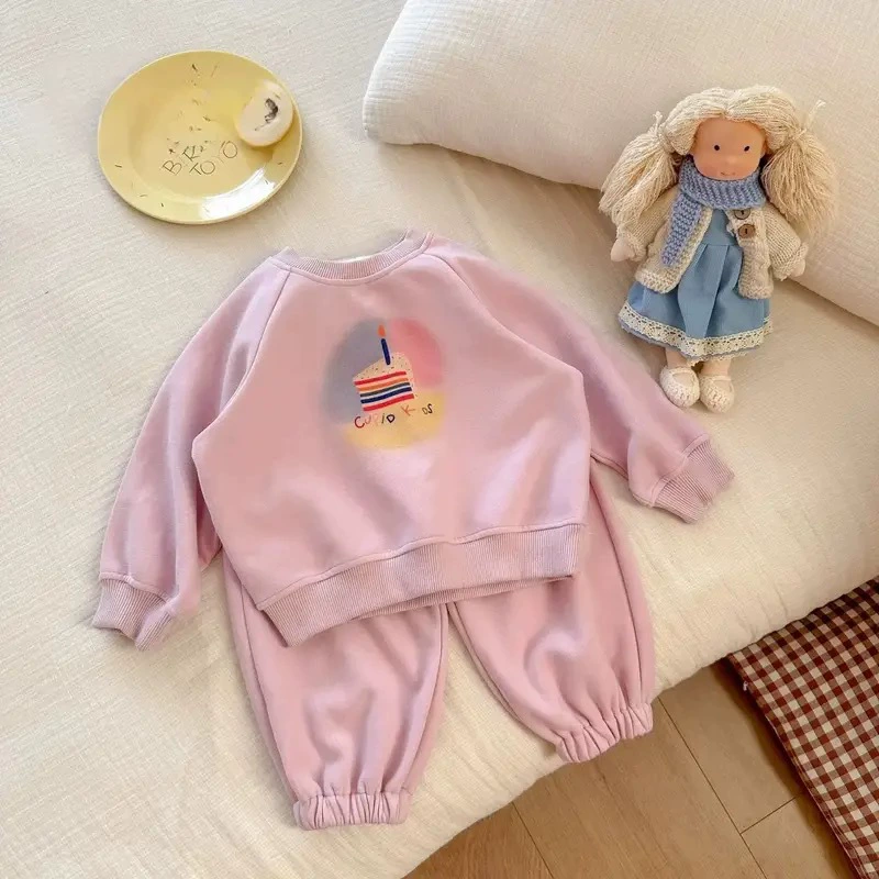 Autumn children's set, cartoon sweatshirt, children's clothing, internet celebrity