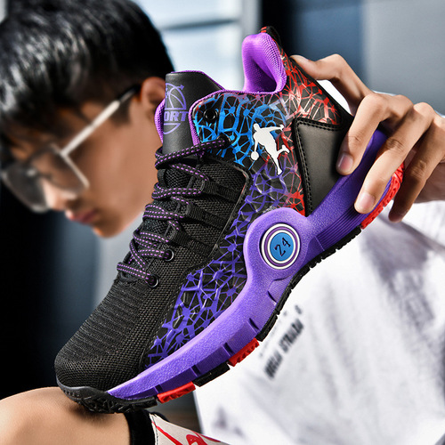 Cross-border black Mamba commemorative model No. 24 basketball shoes for primary school boys and children sports shoes, non-slip and sound
