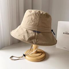 新型屋外速乾ロープ漁師帽女性夏日焼け止め日よけ帽大きなつばの登山帽男性太陽帽子