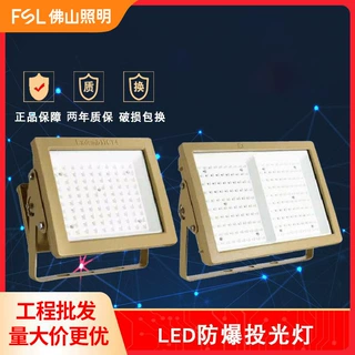 FSL佛山照明 LED防爆灯加油站车间天棚照明灯户外防爆泛光灯定制