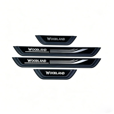 Dekorativ pedal başlıqları Rav4 Welcome Pedal Woodland Modified - woodland-plastic-threshold-strip-black-gemstone