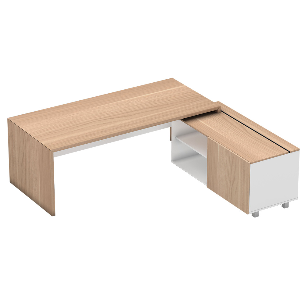 Escritorio de oficina de alta calidad, fábrica de escritorio de patrón de protección ambiental, muebles de oficina de moda modernos y simples, lujosos y ligeros.