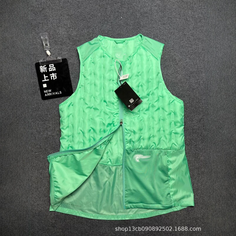 Sports down Vest Training Vest 200g Heavy Jacket Outdoor Clothing Running Outdoor Fitness Windproof for Men and Women