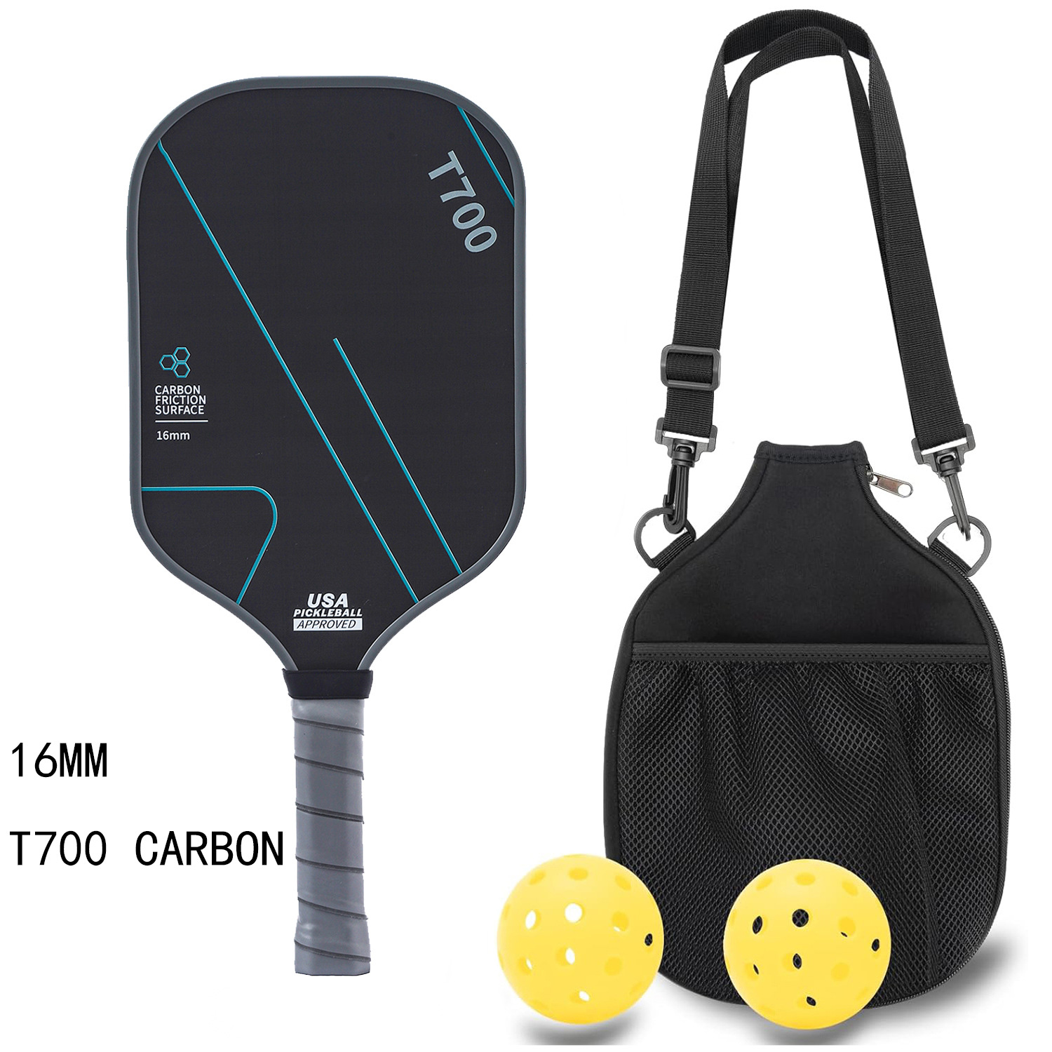 Carbon Fiber Perseus Pickleball Racket T700 Hot Pressed Cloth Pattern Spray Frosted Competition Pickleball