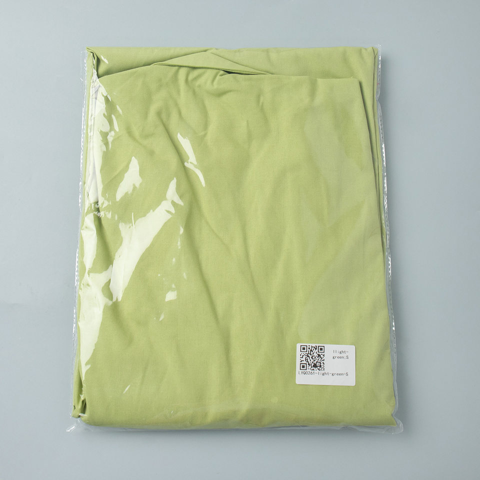 Đầm dài nữ chất liệu cotton lanh, cổ chữ V ve áo, tay dài, dáng rộng thắt dây — Xanh trái cây, Đỏ tươi chi tiết 21