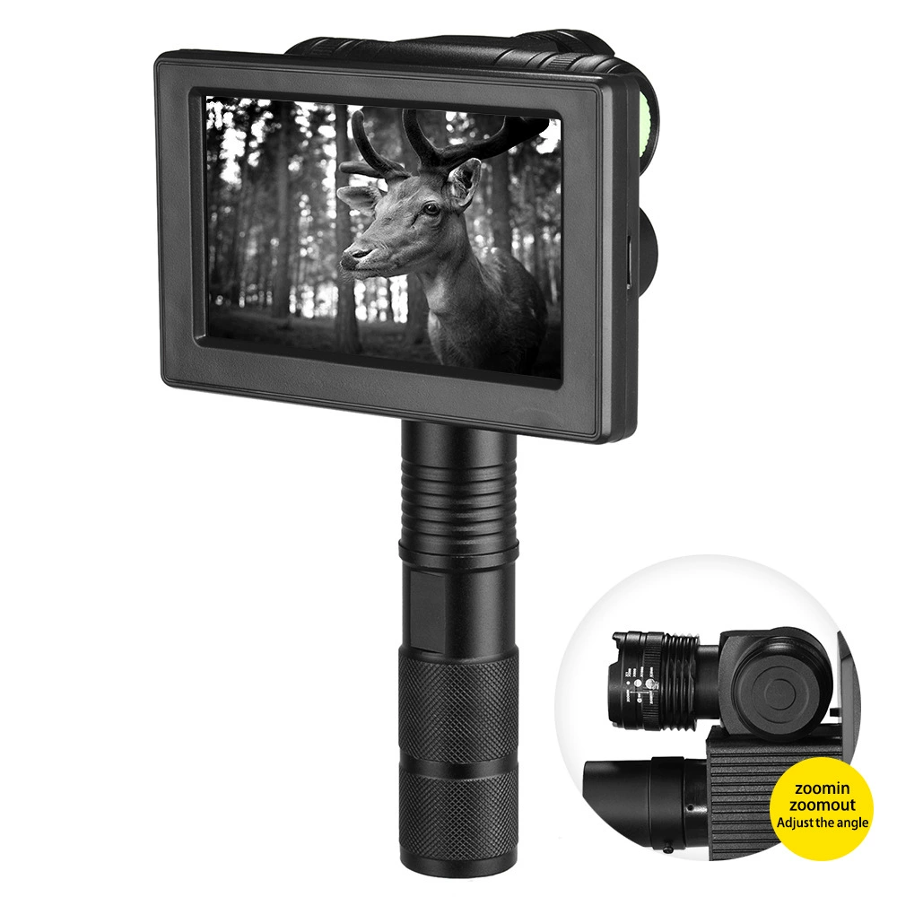 Ручной инфракрасный прибор ночного видения День и ночь двойного назначения, нетермовизор высокой мощности HD с цифровым экраном, инфракрасное зрелище