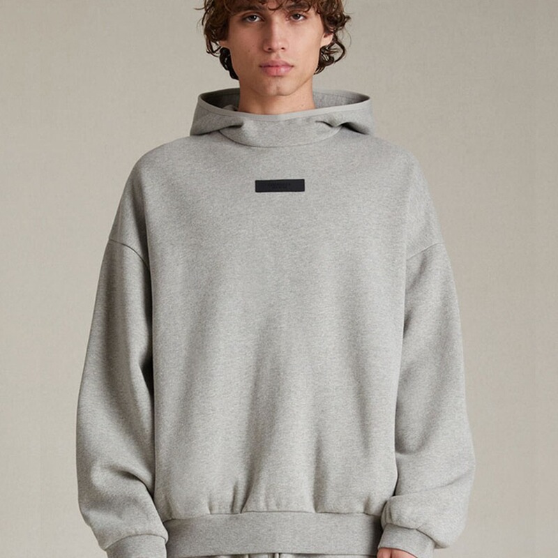 Fog Multi-Line Essentials Hhh High Street Loose Pure Color Autumn and Winter Fleece-Lined Heavy Hooded Sweatshirt for Men and Women Trendy Fog Multi-Line Essentials Hhh High Street Loose Pure Color Autumn and Winter Fleece-Lined Heavy Hooded Sweatshirt for Men and Women Trendy