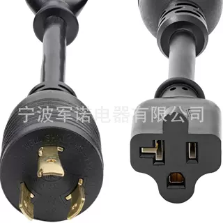 【源头工厂】美规5-15P转5-15R电源线 UL认证 15A 125V 支持定制