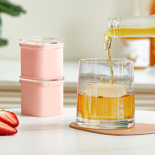 Square ice cube ice cream dual-purpose mold small ice mold jelly food supplement artifact sealed single-pack ice cube mold silicone