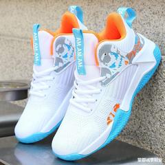 Men's Basketball Shoes 2023 Spring New Flyknit Mesh Breathable Comfortable High-Top Sports Casual Shoes for Men