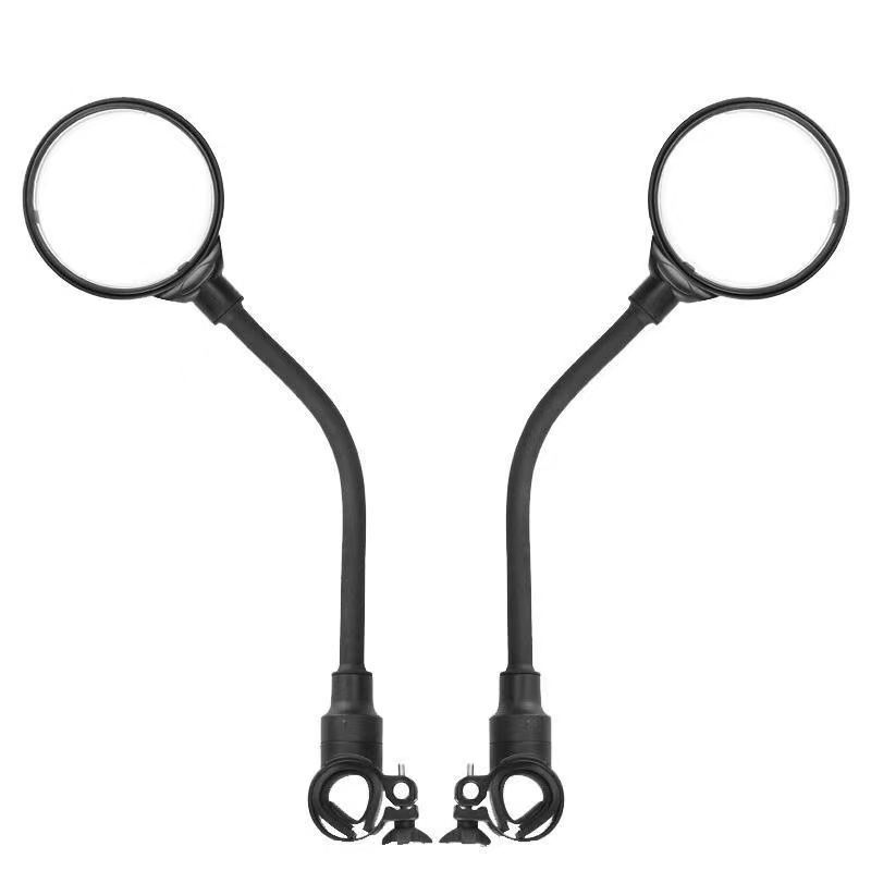 Bicycle Reflector, Electric Vehicle Rearview Mirror, Mountain Bike Bendable Convex Mirror, Three-Wheel Rearview Mirror, Round Mirror