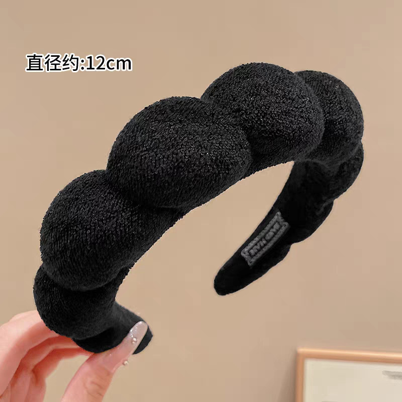 顔が小さい女性向けの高頭蓋雲スポンジヘッドバンド、洗顔やマスク専用のヘアピンヘッドバンド、クロスボーダー|undefined