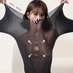 Invisible thermal clothing and skin-beautifying clothing, girls' thermal underwear, autumn clothing, ultra-thin, seamless, versatile autumn and winter round neck bottoming shirt