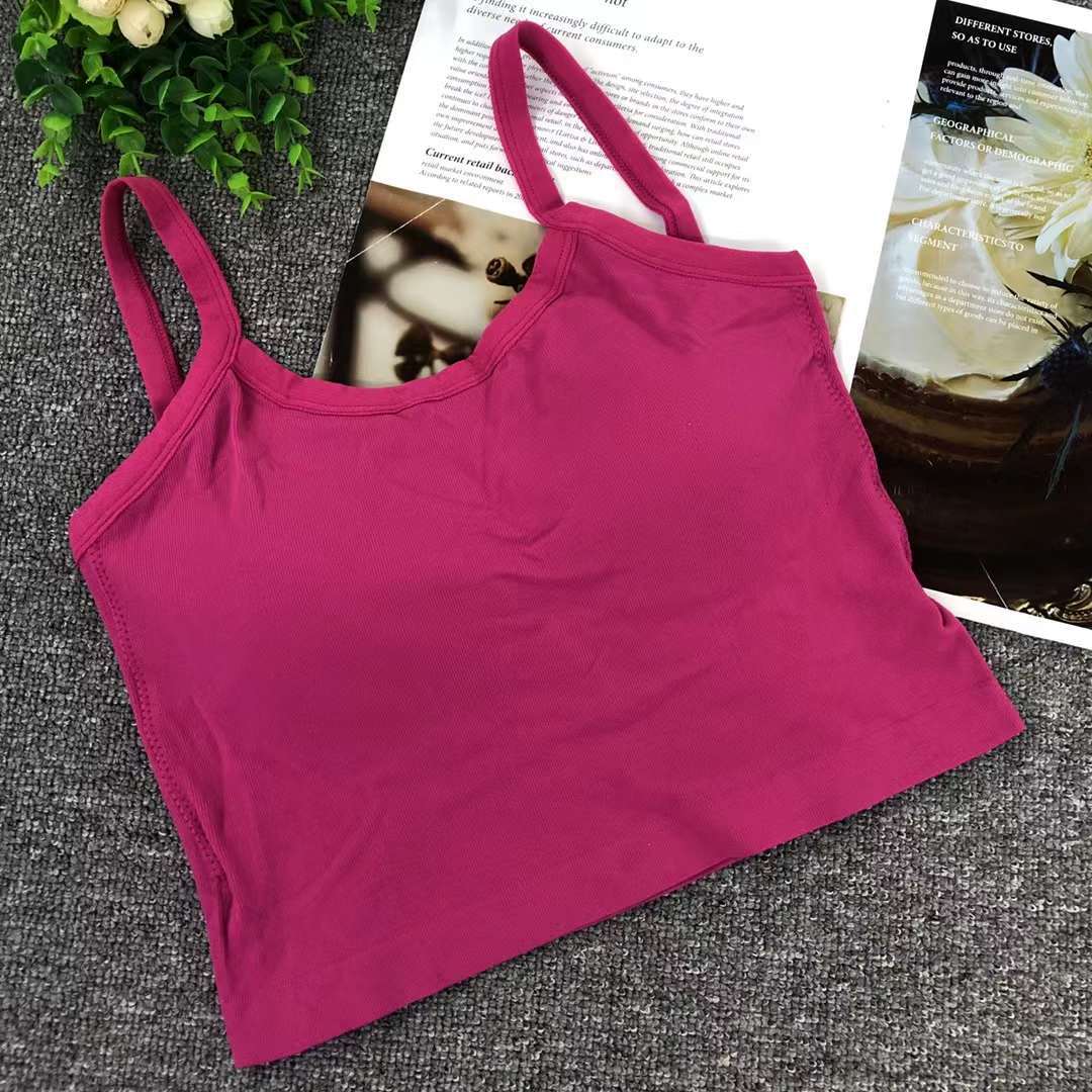 Nuevo chaleco sin costuras de alta elasticidad de alta calidad de dama sin anillo de acero bra de yoga ropa interior deportiva mujer al por mayor