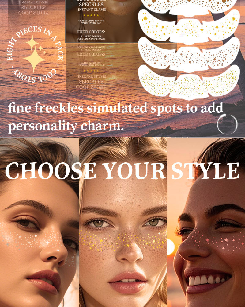 19g Weight Freckle Patch Event & Party Supplies 1 Set Quantity Party Occasion Paper Material Star Pattern Star Paper Tattoos & Body Art 1 Set 2