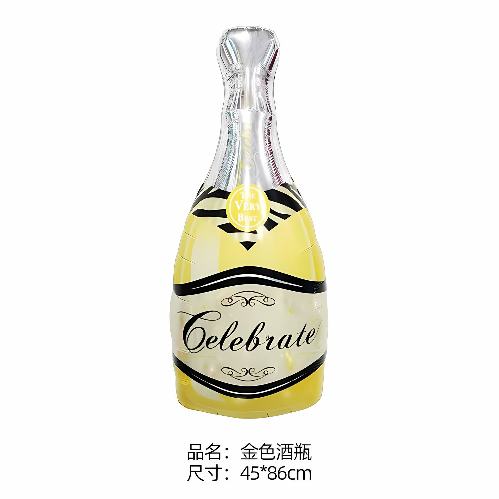 Globo de aluminio con forma de copa de vino grande, globo inflable con forma de botella de champán para cumpleaños, decoración de fiesta de bodas al por mayor