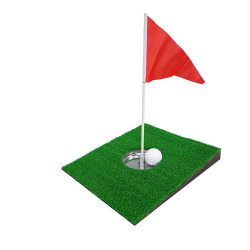 PGK Golf Putter Pad Simulated Green Mini Putter Disc Portable Putter Slope Trainer Hole Cup Set