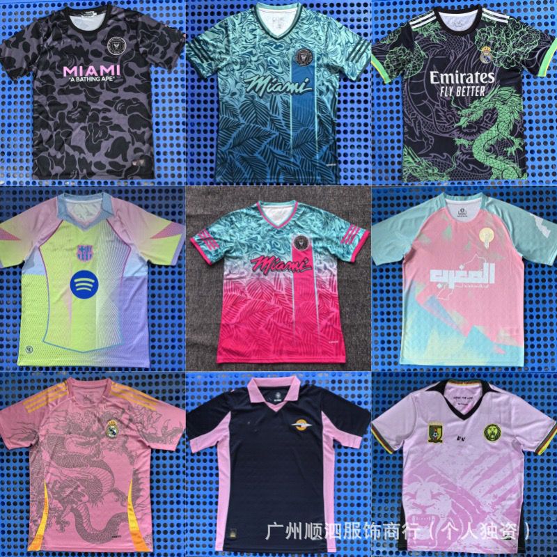 Miami Jersey Miscellaneous Wholesale 2526 Fan Version Summer Sports Football Uniform Can Be Printed with Number and Logo Cross-Border Hot Sale