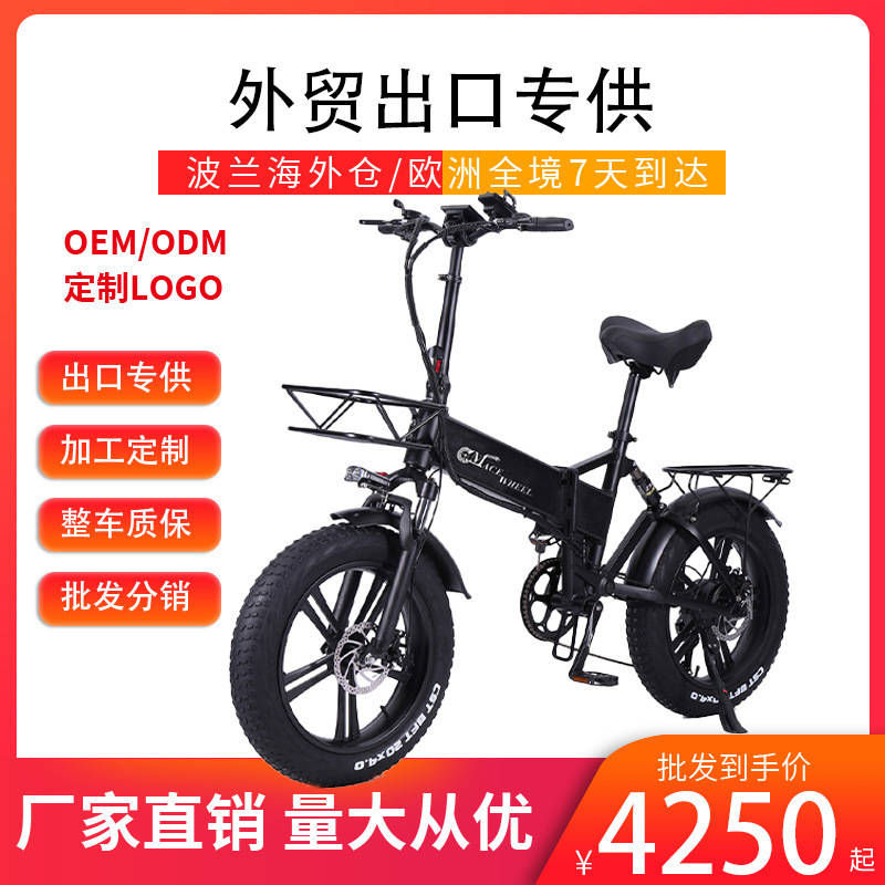 Folding Electric Off-Road Vehicle, Two-Wheeled Mountain Bike, Adult Battery Vehicle, Power-Assisted Mountain Bike