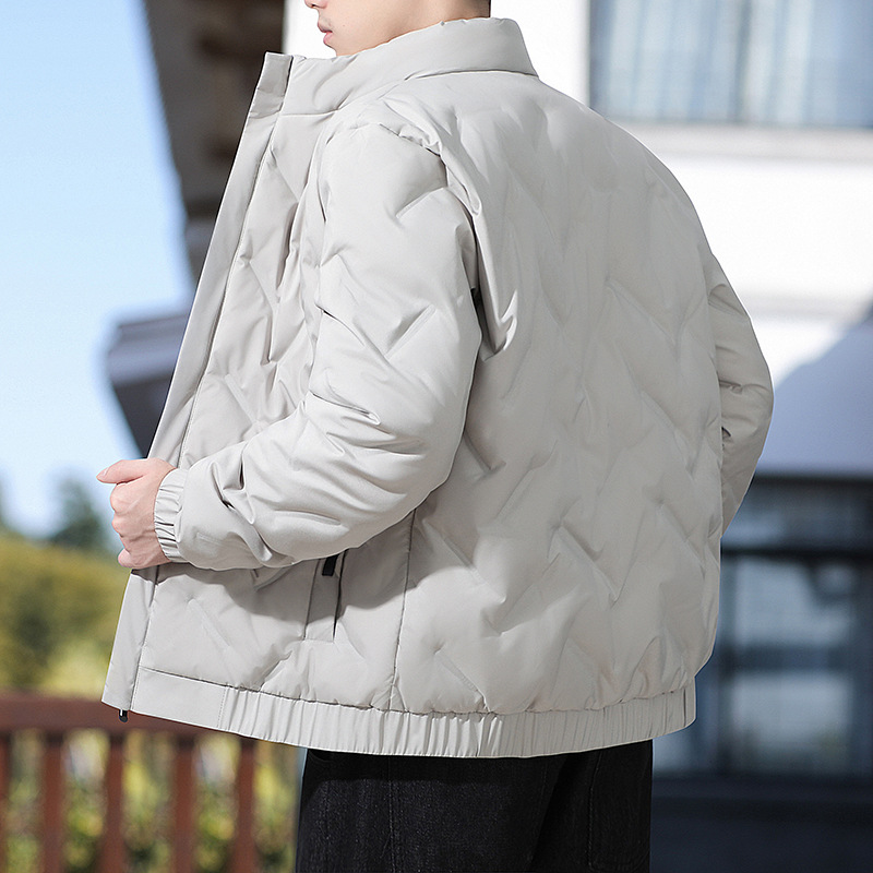 Chaqueta de los hombres 2023 estilo coreano de moda guapo invierno ligero con capucha de los hombres invierno engrosada abrigo