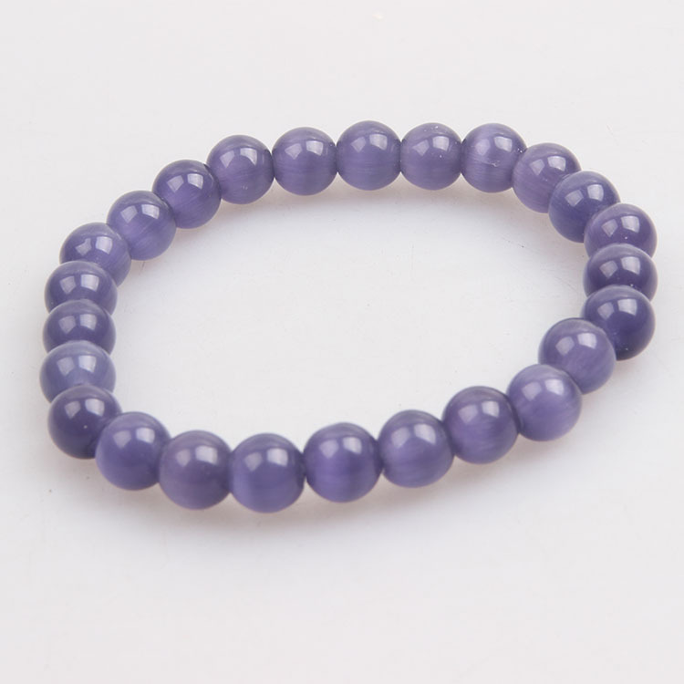 보라색 캣츠아이 스톤 8mm/약 23개 16g