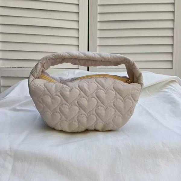 Quilted cotton love khaki