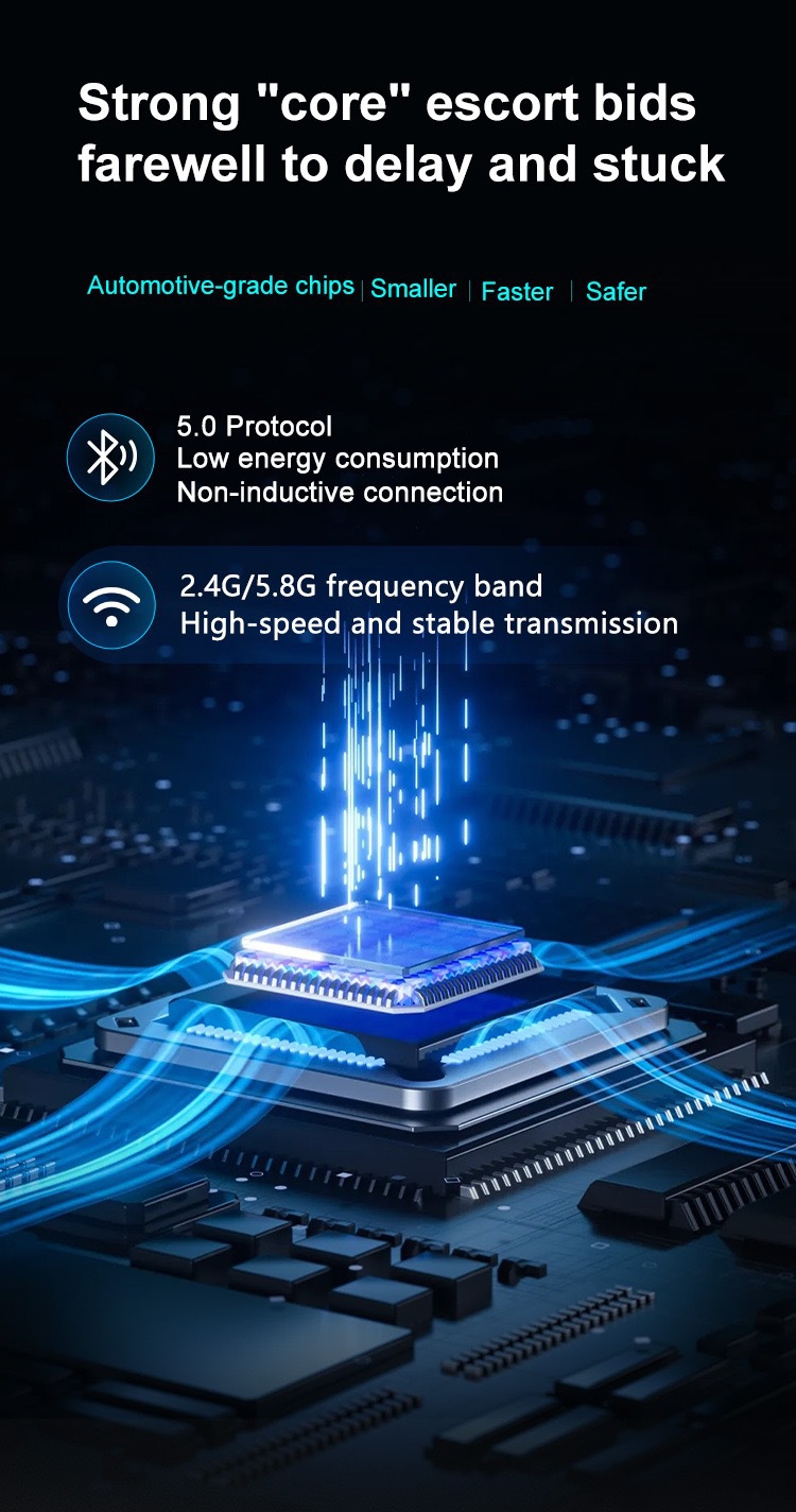 Wired-To-Wireless Car Connectivity Module, Exclusively for Cross-Border Use, Car Adapter Device for Apple and Android Phones